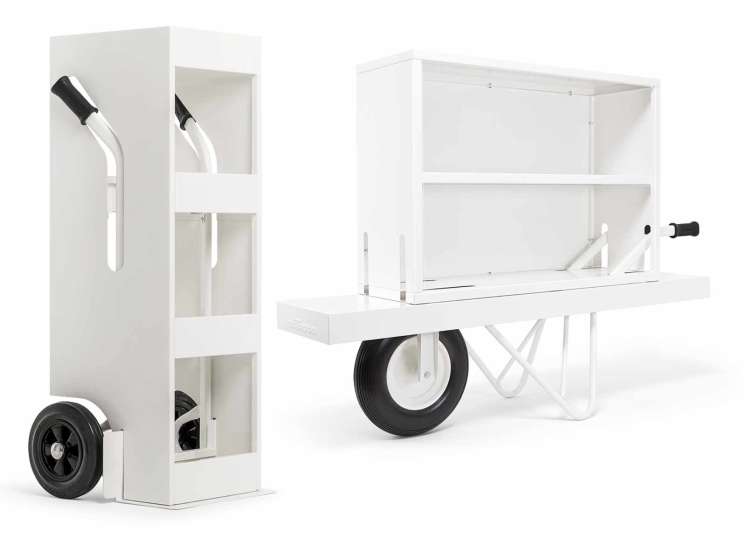 Alles loopt op wieltjes met deze Mobile & Trolley Cabinet